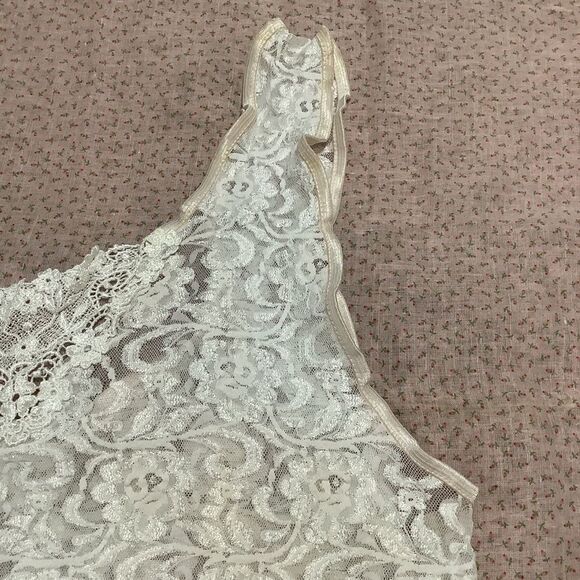 Cinema Etoile Coquette Princesscore Sheer Lace White Stretchy Camisole Size 2X - Picture 4 of 12